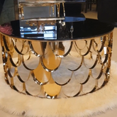 Luxury Modern Living Room Round Coffee Table - Zeegalleria