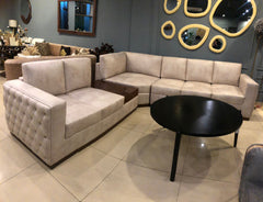 Modern L Shaped Corner Couch Set European Italy Style Sofa For Office And Home