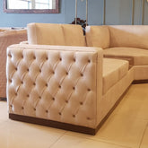 Modern L Shaped Corner Couch Set European Italy Style Sofa For Office And Home
