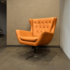 Leather Swivel Armchair