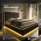 ELEGANT BLACK BED