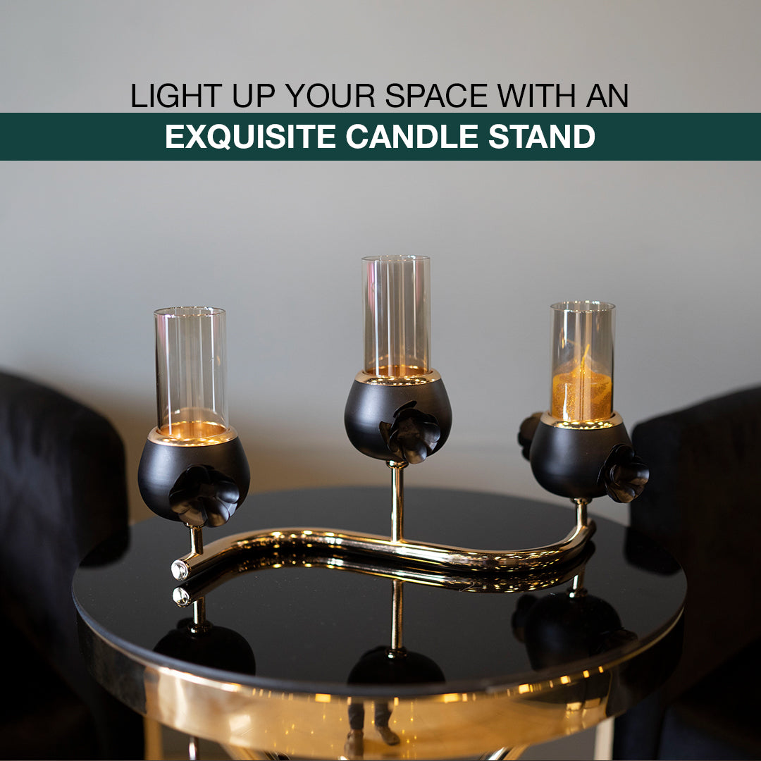 Black Candle Stand - Zeegalleria