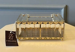 Glass Facial Tissue Box Holder - Zeegalleria