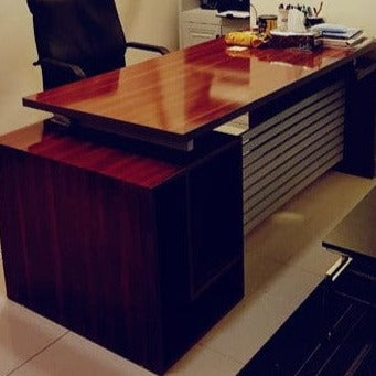 Manager Desk with Side Rack – Zeegalleria