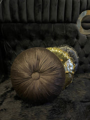 Brown Round Cushion - Zeegalleria