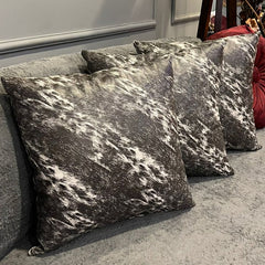 Grey And White Cushion - Zeegalleria