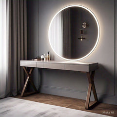 Smooth Catchy Wood Dressing Mirror