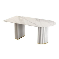 WHITE ELEGANT DINING TABLE