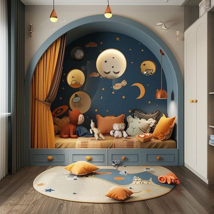 KIDS BED AND SPACE