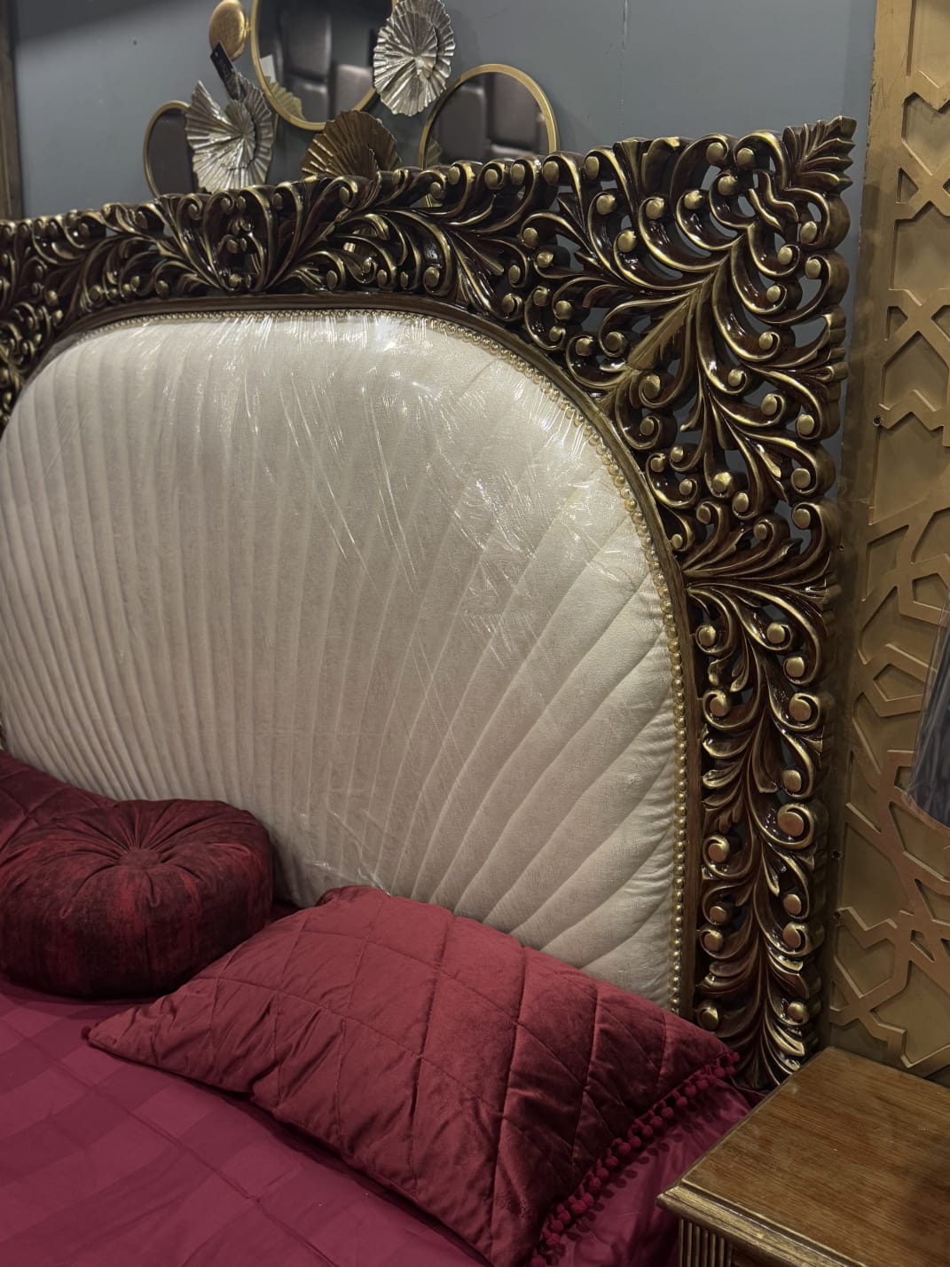 Arabian Solid Wood Bed Set