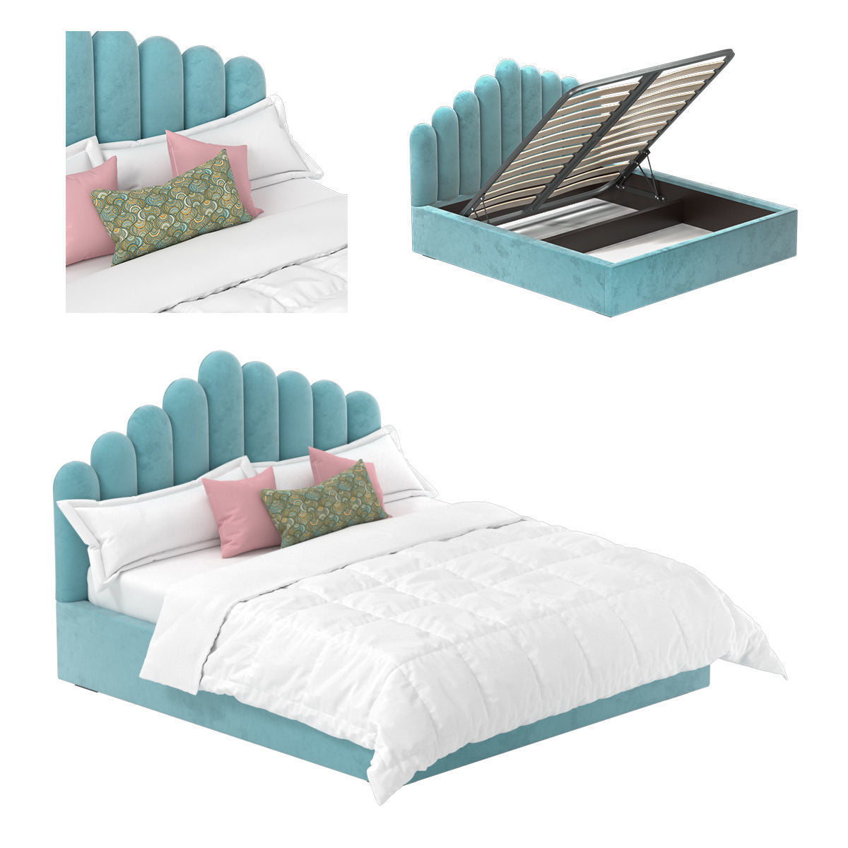 Daisy Velvet Bed