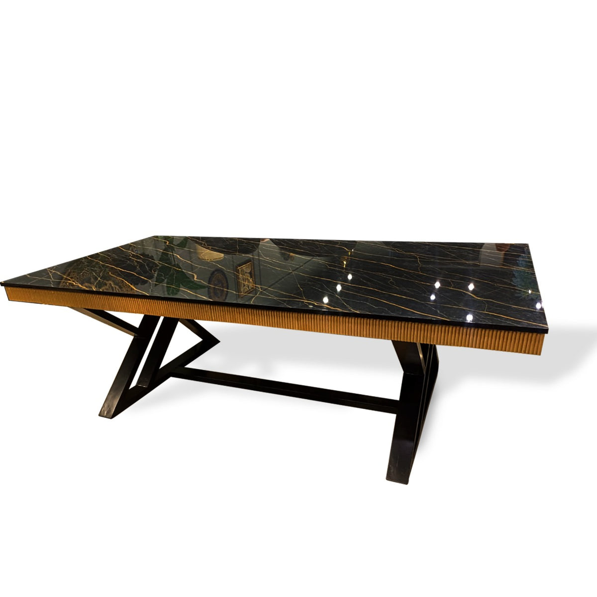 Modern Dining table marble texture wooden