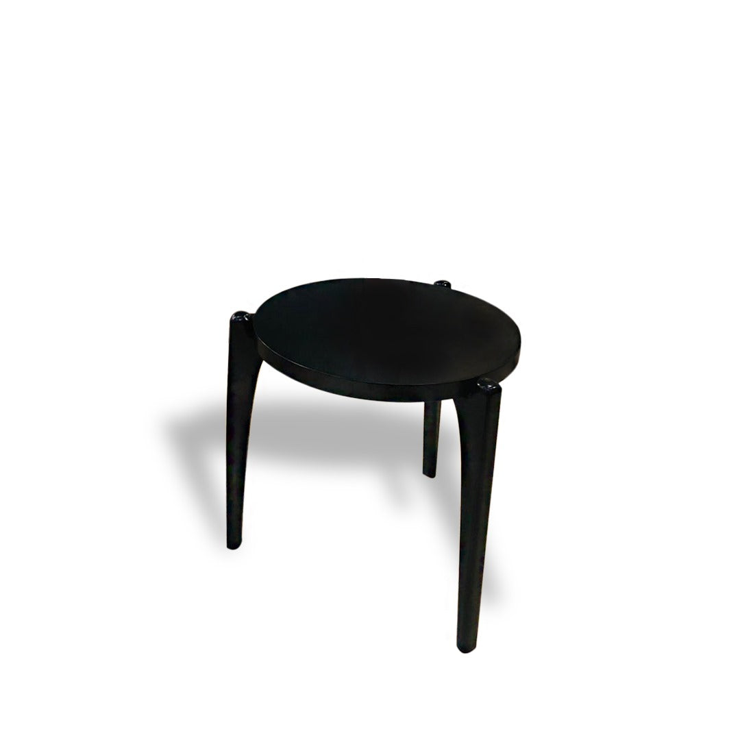 Minimalist Round Black Center Table Set