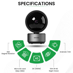 2K Wireless Smart IP Camera S1 ORVIBO - Zeegalleria